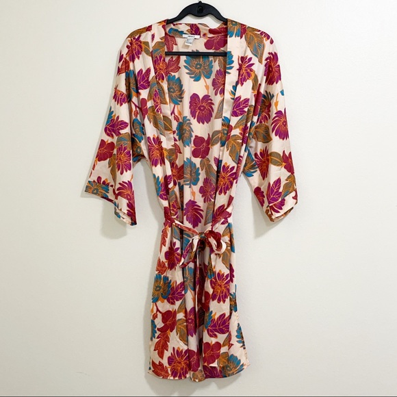 Forever 21 Sweaters - Forever 21 boho floral printed kimono robe cardigan